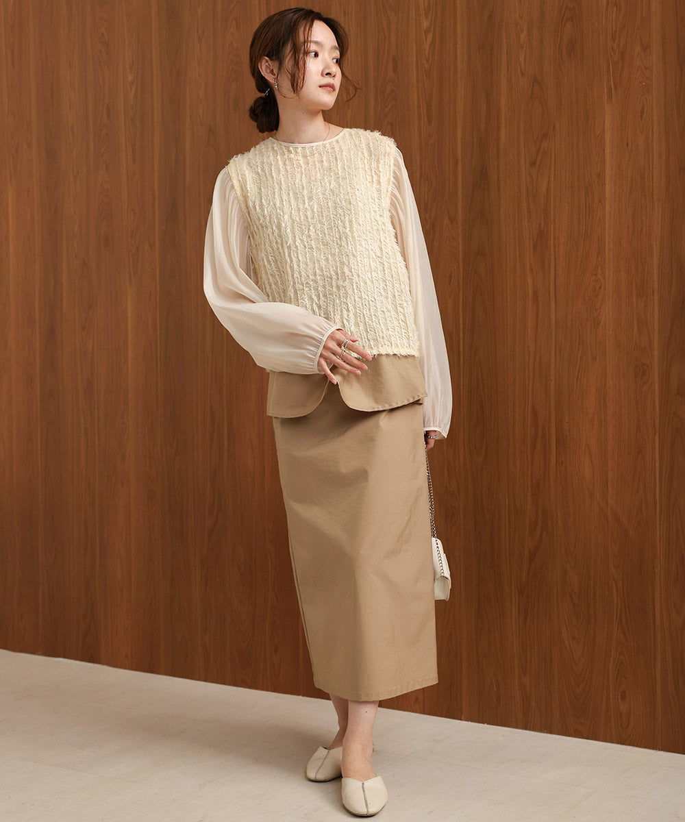 SHEER SHAGGY BLOUSE
