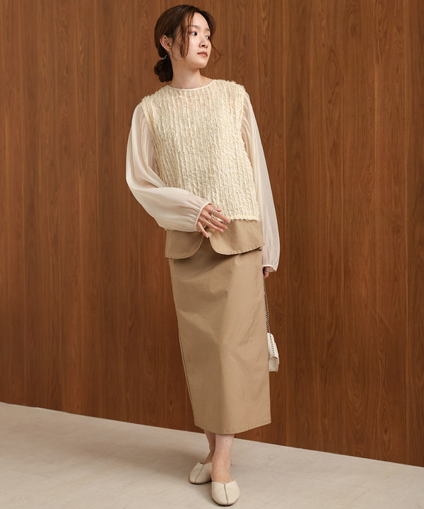 SHEER SHAGGY BLOUSE