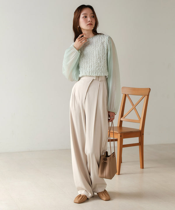 SHEER SHAGGY BLOUSE