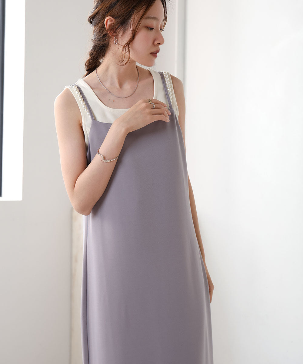 SHOULDER PEARL CAMI ONEPIECE