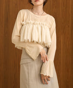 RHINESTONE SHEER TOP