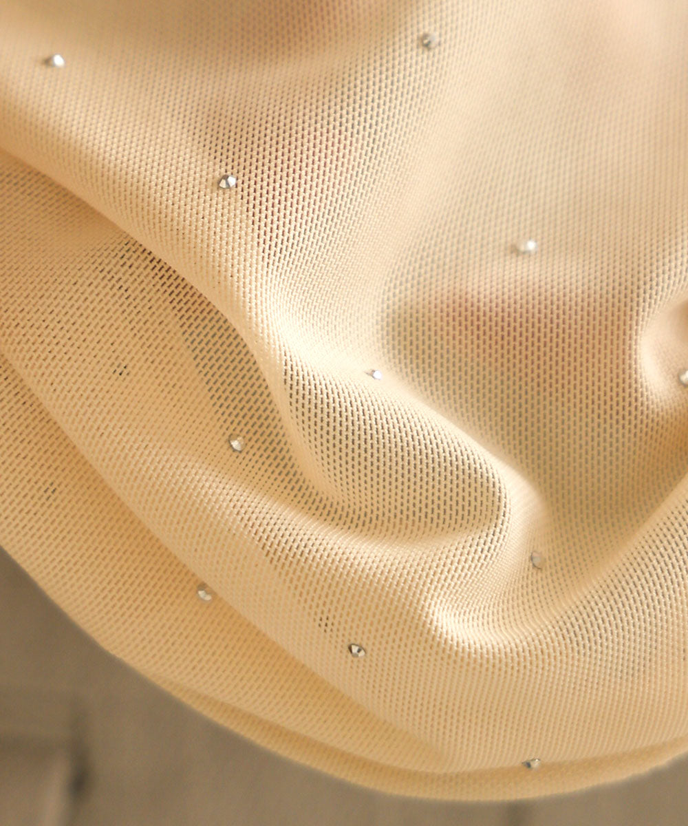 RHINESTONE SHEER TOP