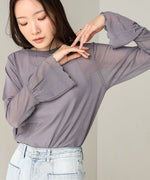 RHINESTONE SHEER TOP