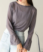 RHINESTONE SHEER TOP