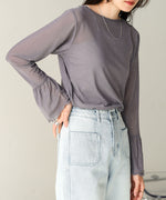 RHINESTONE SHEER TOP