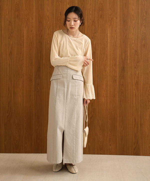 RHINESTONE SHEER TOP