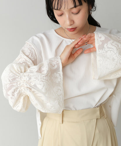 CANDY SLEEVE LACE BLOUSE