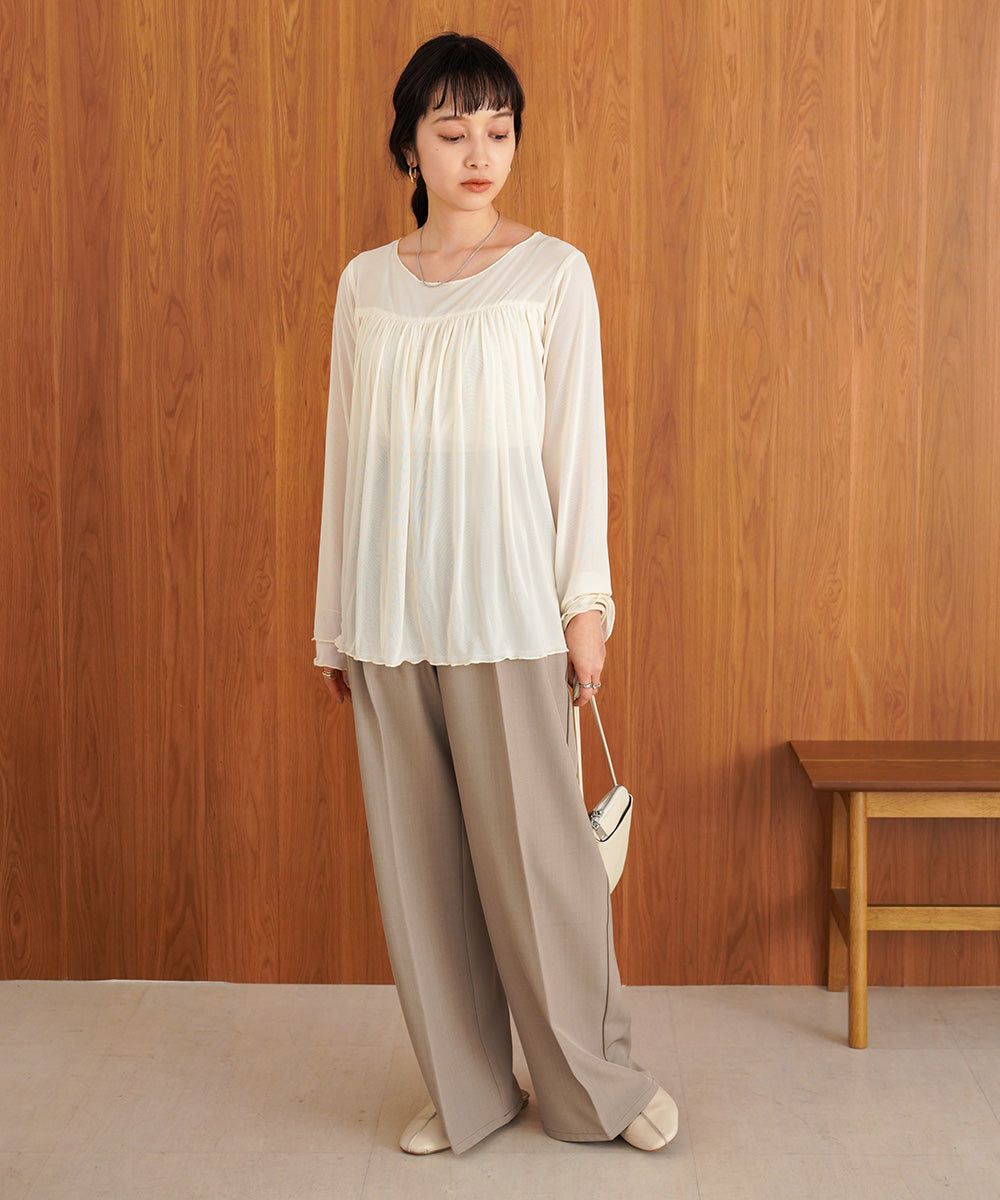 GATHERED LAYERED MELLOW CUT AND SEW