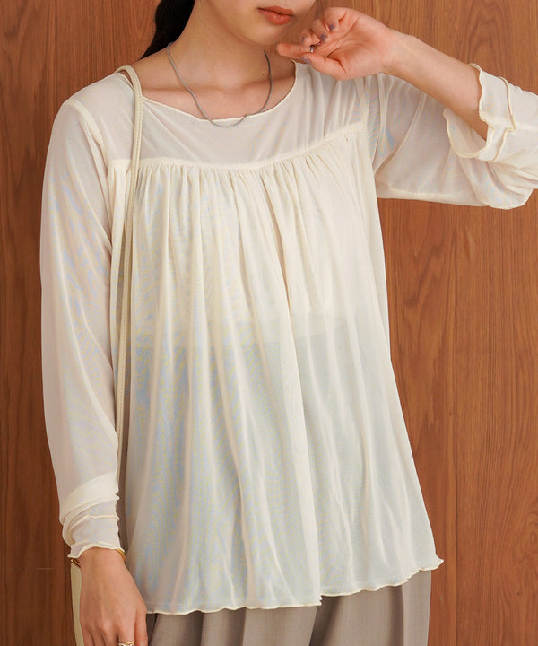 GATHERED LAYERED MELLOW CUT AND SEW