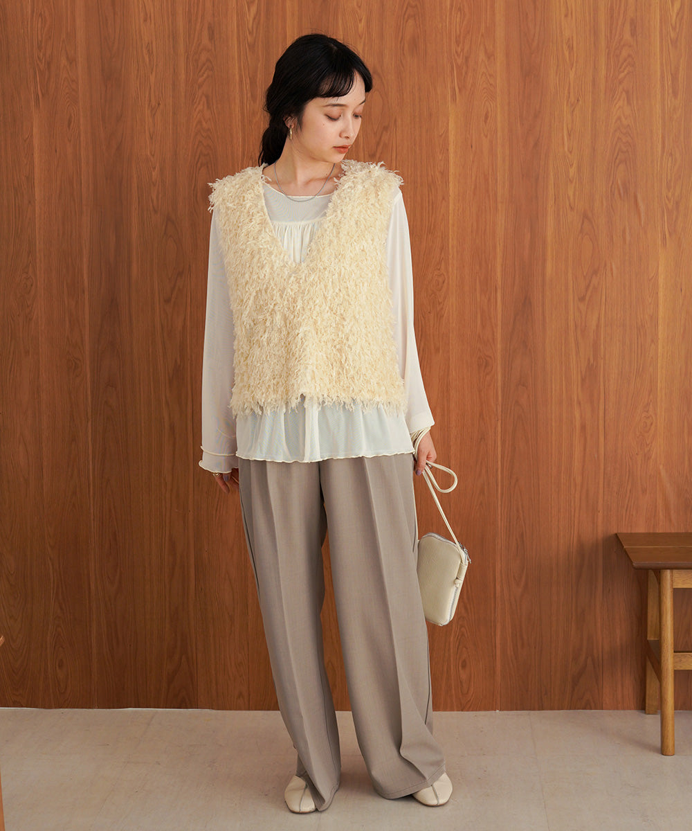 GATHERED LAYERED MELLOW CUT AND SEW