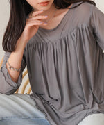 GATHERED LAYERED MELLOW CUT AND SEW