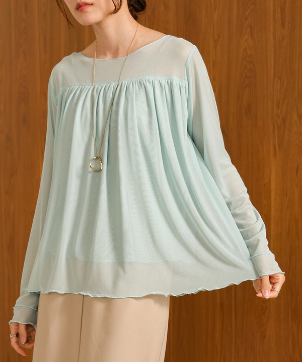 GATHERED LAYERED MELLOW CUT AND SEW