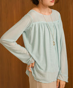 GATHERED LAYERED MELLOW CUT AND SEW