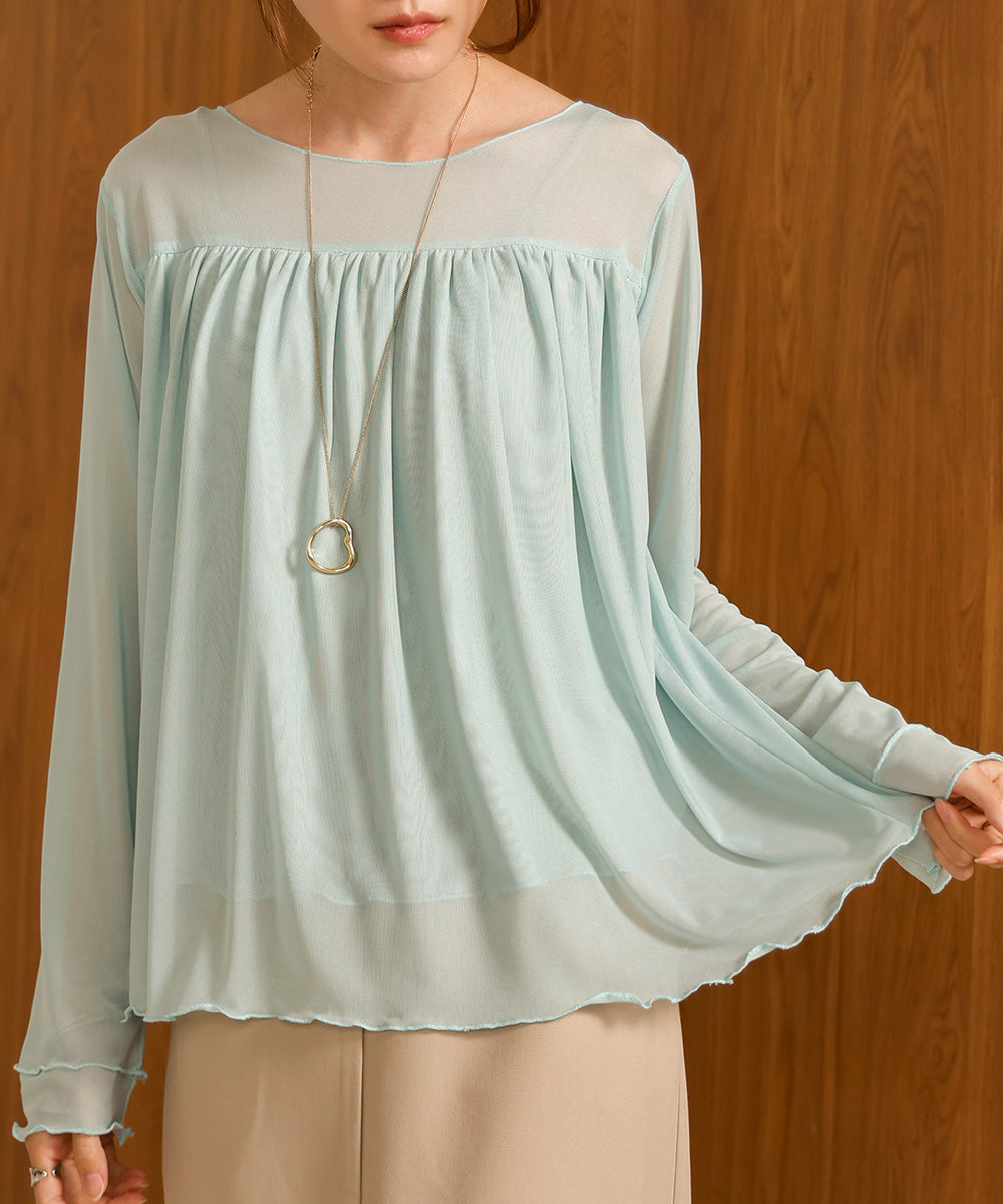 GATHERED LAYERED MELLOW CUT AND SEW