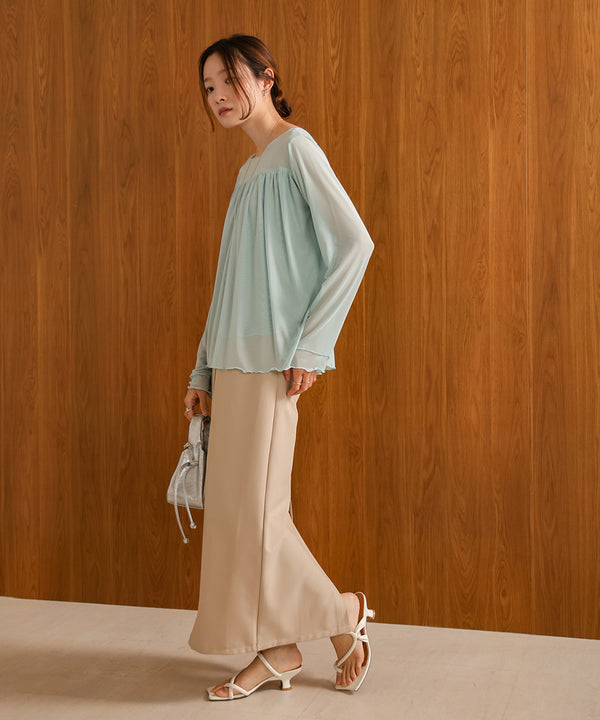 GATHERED LAYERED MELLOW CUT AND SEW