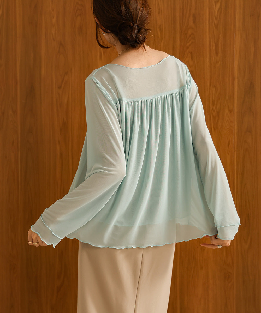 GATHERED LAYERED MELLOW CUT AND SEW