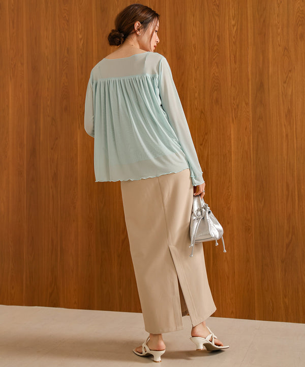 GATHERED LAYERED MELLOW CUT AND SEW