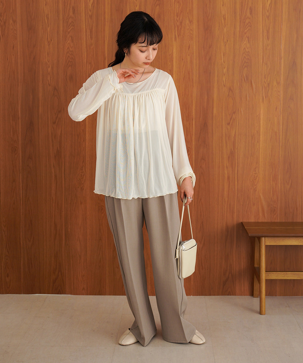 GATHERED LAYERED MELLOW CUT AND SEW