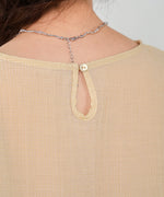 BLOUSE WITH VOLUME SHEER SLEEVES