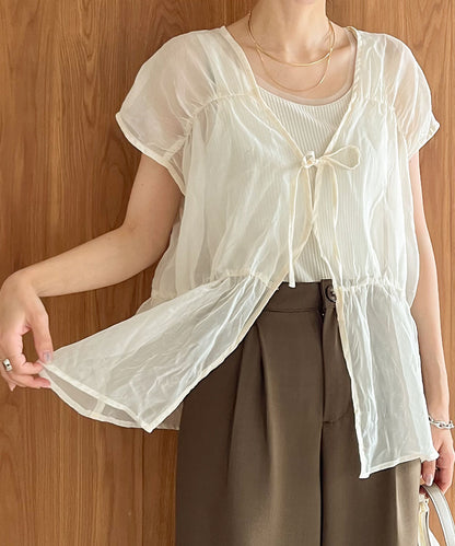 2way gathered blouse