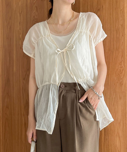 2way gathered blouse