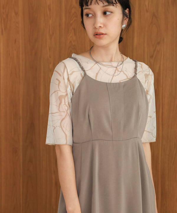 marble sheer mesh tops