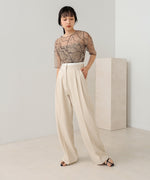 marble sheer mesh tops