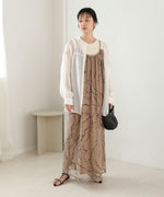 マーブルシアーメッシュキャミワンピース