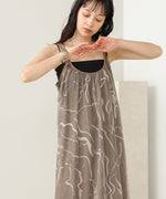 マーブルシアーメッシュキャミワンピース
