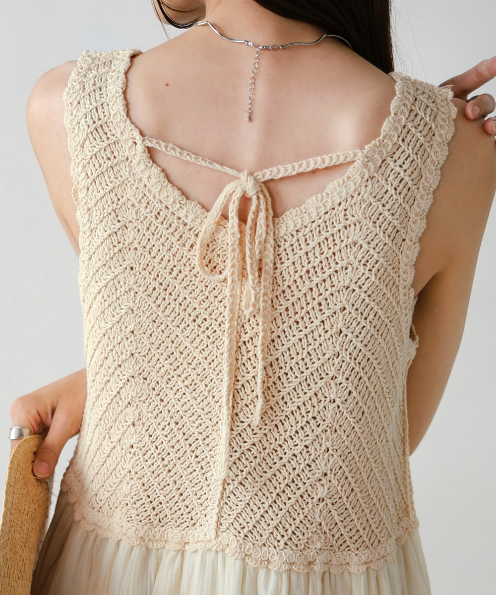 crochet combination cami onepiece