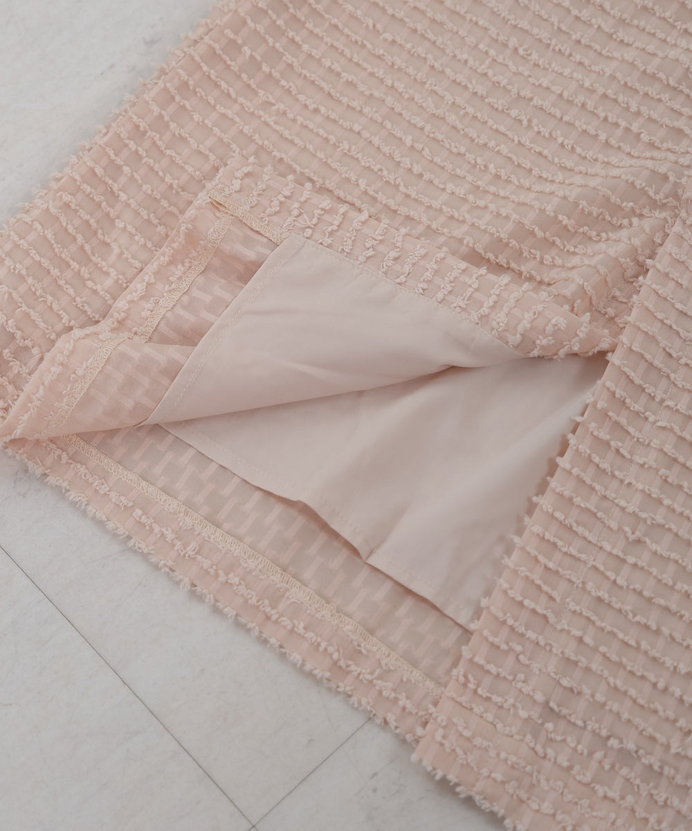 mini fringe I-line skirt