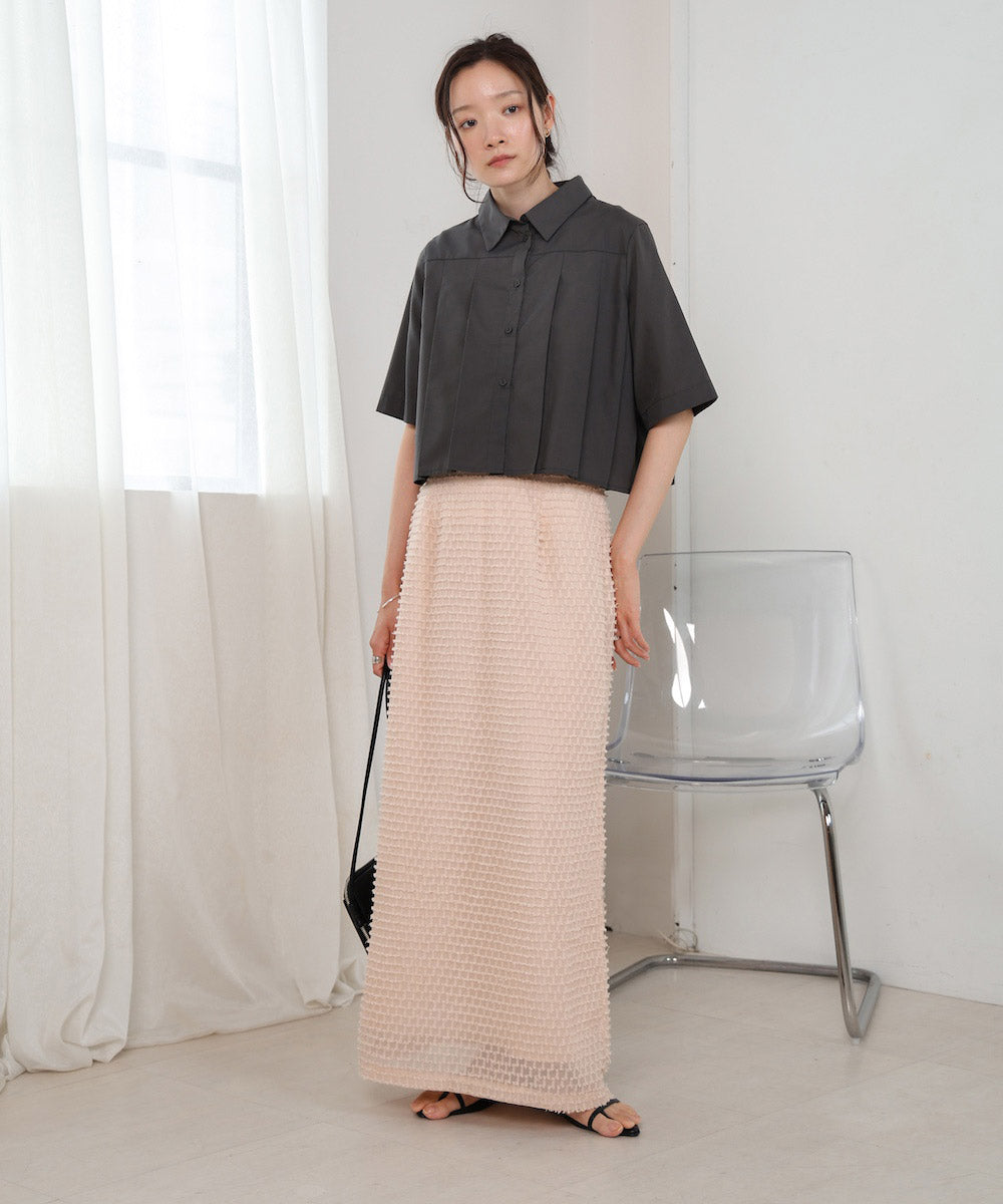 mini fringe I-line skirt