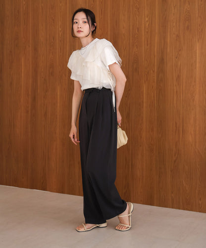 asymmetric frill docking tops