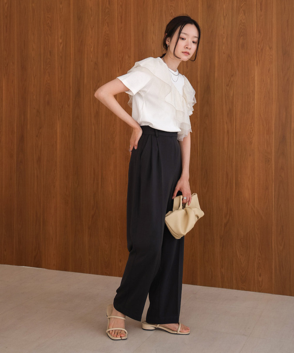 asymmetric frill docking tops