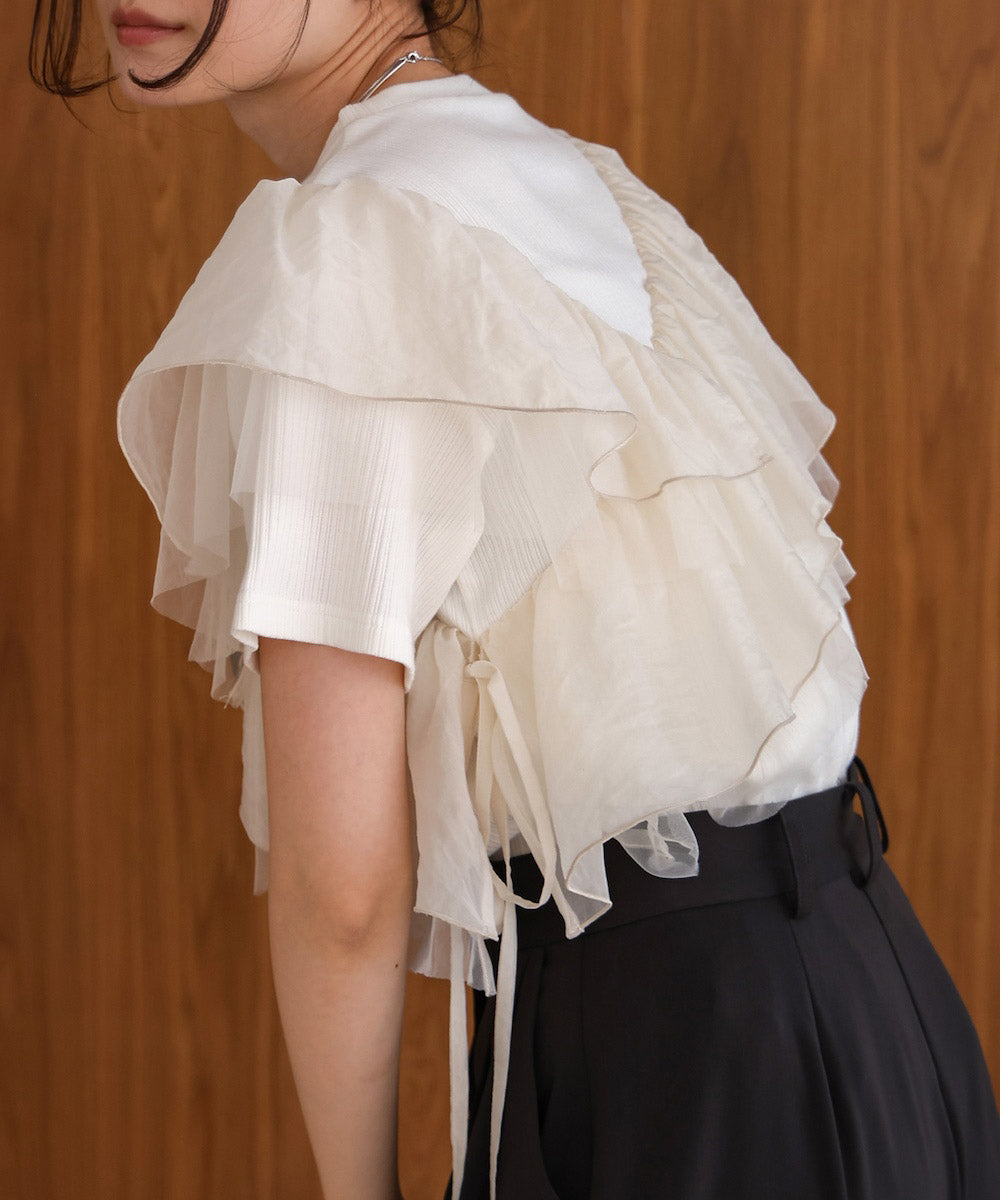 asymmetric frill docking tops