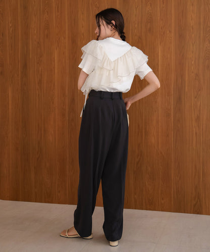 asymmetric frill docking tops