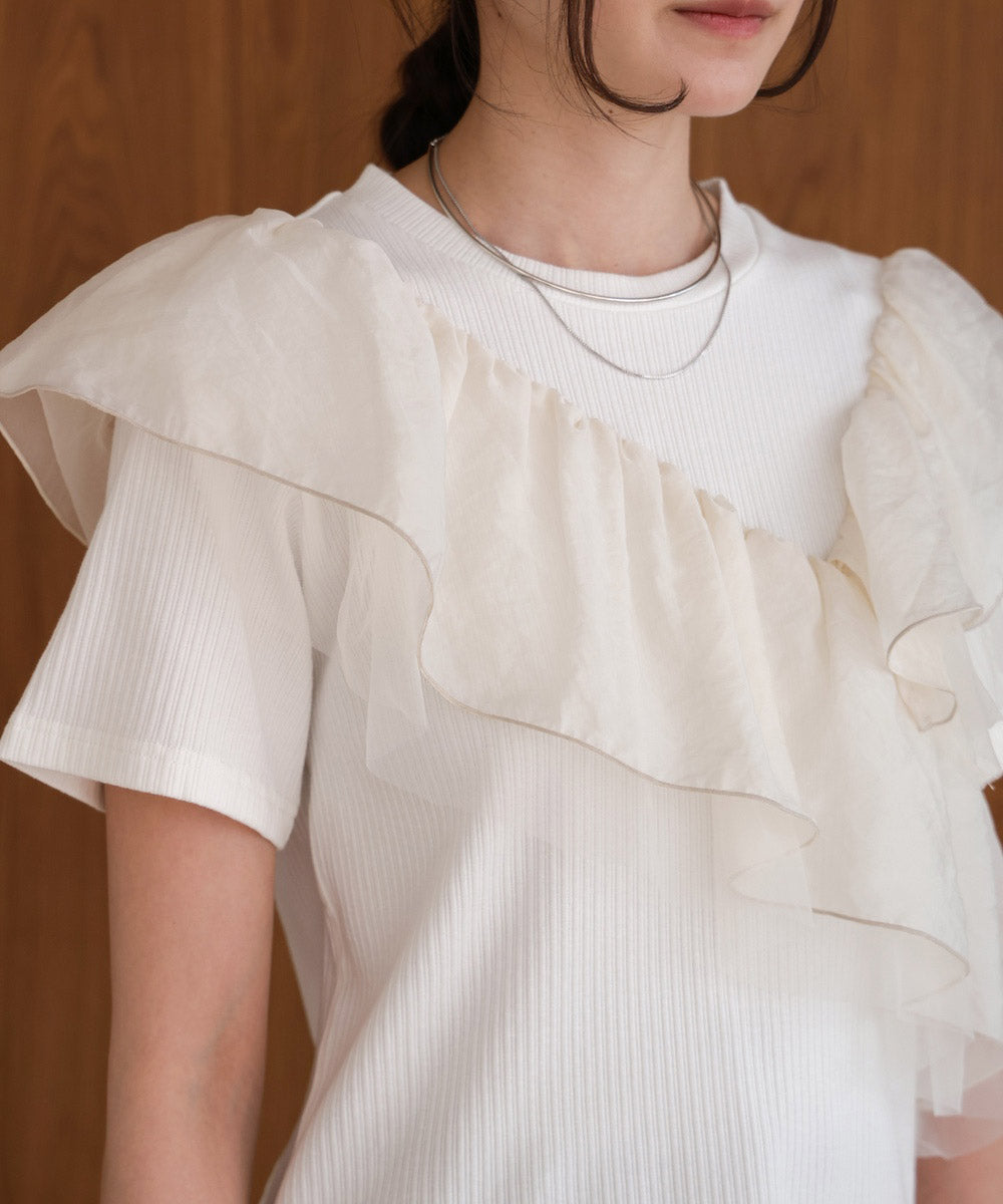 asymmetric frill docking tops