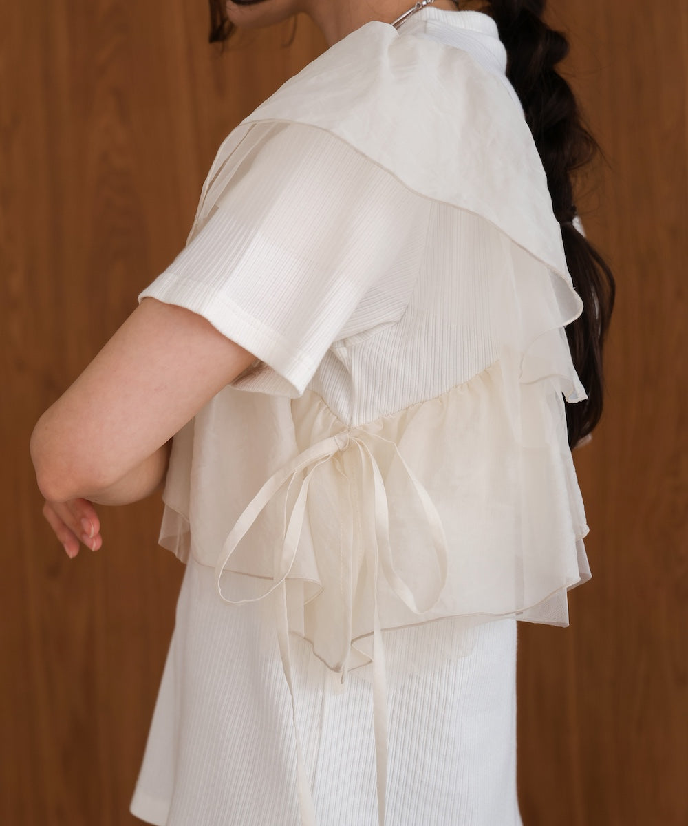 asymmetric frill docking tops