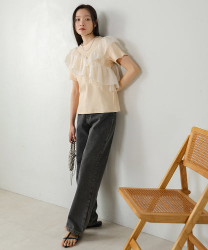 asymmetric frill docking tops