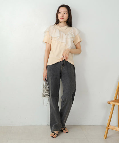 asymmetric frill docking tops