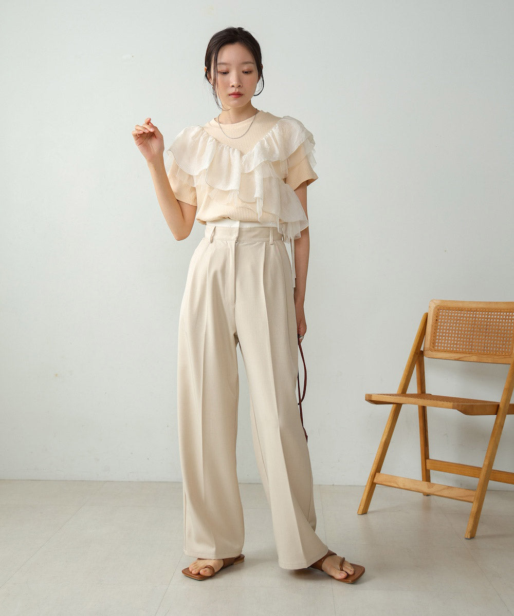 asymmetric frill docking tops