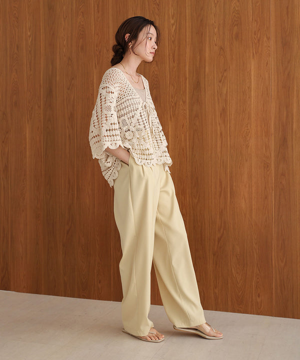 【2024SS】クロシェ半袖カーディガン