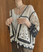 【2024SS】クロシェ半袖カーディガン