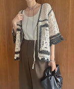 【2024SS】クロシェ半袖カーディガン