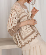 【2024SS】クロシェ半袖カーディガン