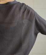 sheer rib knit cardigan