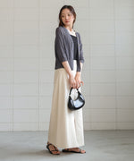 sheer rib knit cardigan