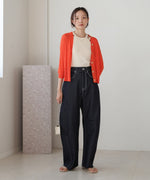 sheer rib knit cardigan