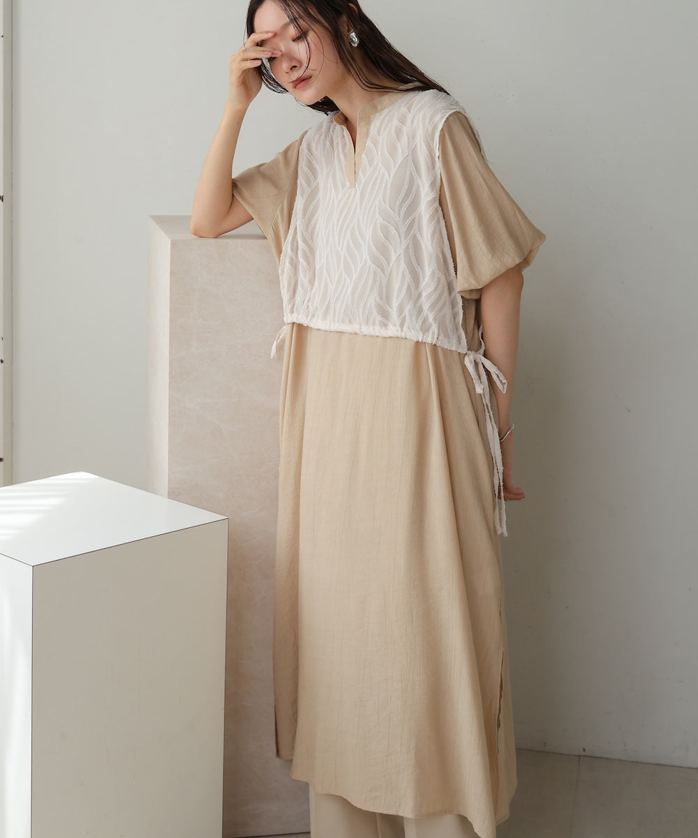 layered side slit onepiece