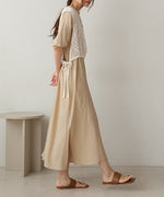 layered side slit onepiece